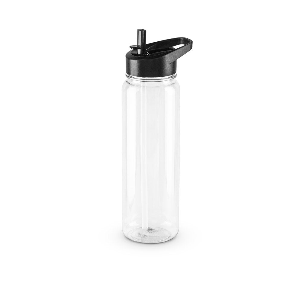 GILMORE promotional bottle in transparent (detail view) with custom logo branding