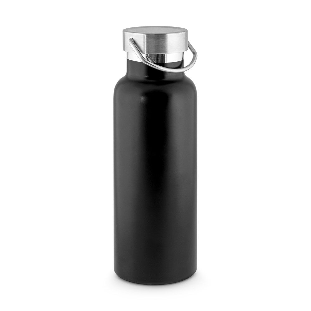 DUPLANTIS promotional bottle in black with custom logo branding