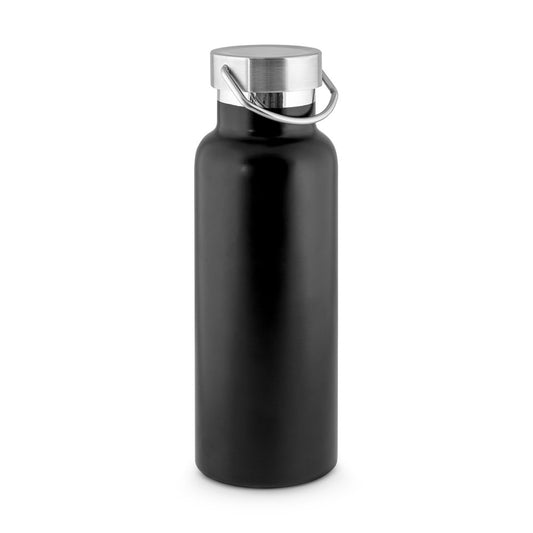 DUPLANTIS promotional bottle in black with custom logo branding