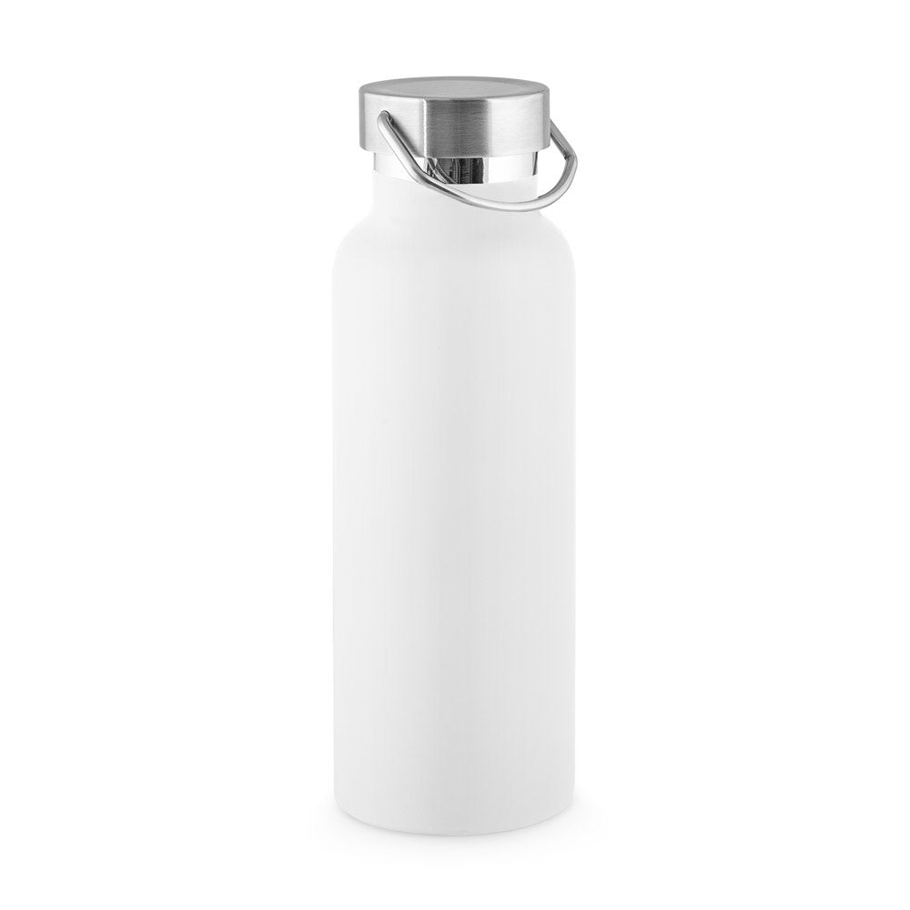 DUPLANTIS promotional bottle in white with custom logo branding
