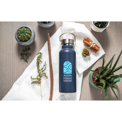 DUPLANTIS promotional bottle with custom logo branding