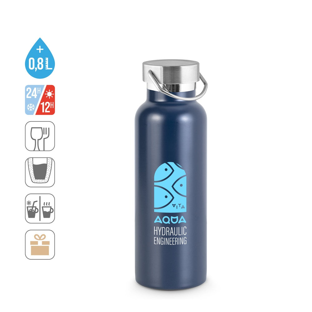DUPLANTIS promotional bottle (complete set view) with custom logo branding