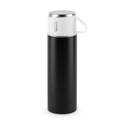 COMANECI promotional thermal bottle in black with custom logo branding