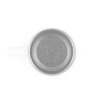COMANECI promotional thermal bottle in white (detail view) with custom logo branding