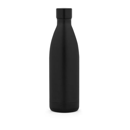 RE-BUFFON XL promotional thermal bottle in black with custom logo branding