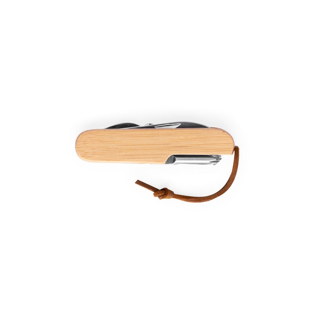 RYKER promotional multi-tool in natural (detail view) with custom logo branding