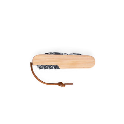 RYKER promotional multi-tool in natural (detail view) with custom logo branding