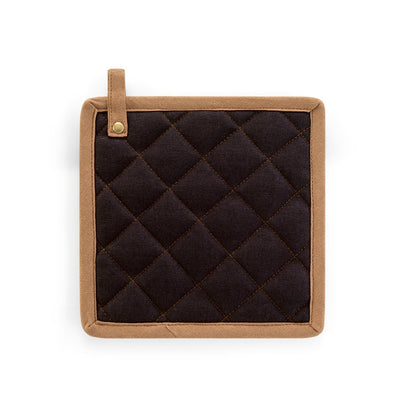 CLOVES promotional kitchen accessory in black (detail view) with custom logo branding