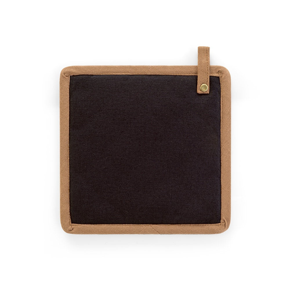 CLOVES promotional kitchen accessory in black (detail view) with custom logo branding
