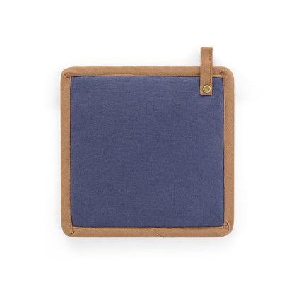 CLOVES promotional kitchen accessory in blue (detail view) with custom logo branding