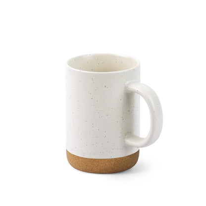 CONSTELLATION CORK promotional mug in pastel white with custom logo branding