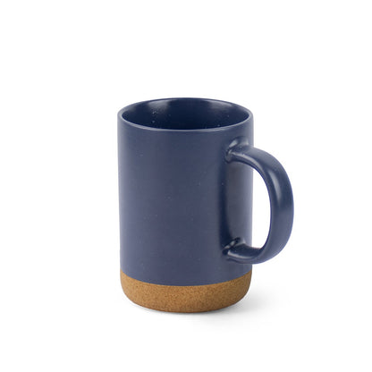 CONSTELLATION CORK promotional mug in navy blue with custom logo branding