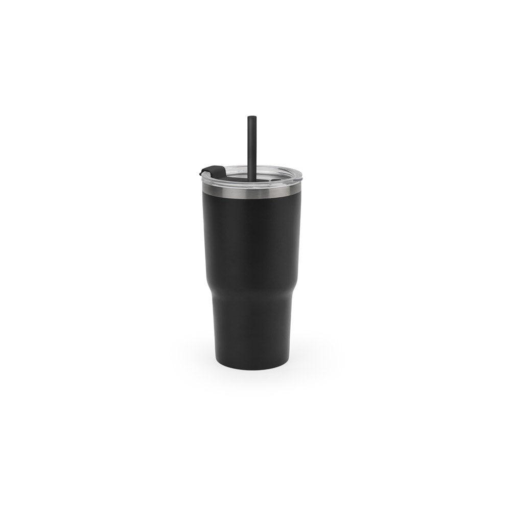 JOYNER M promotional travel cup in black with custom logo branding