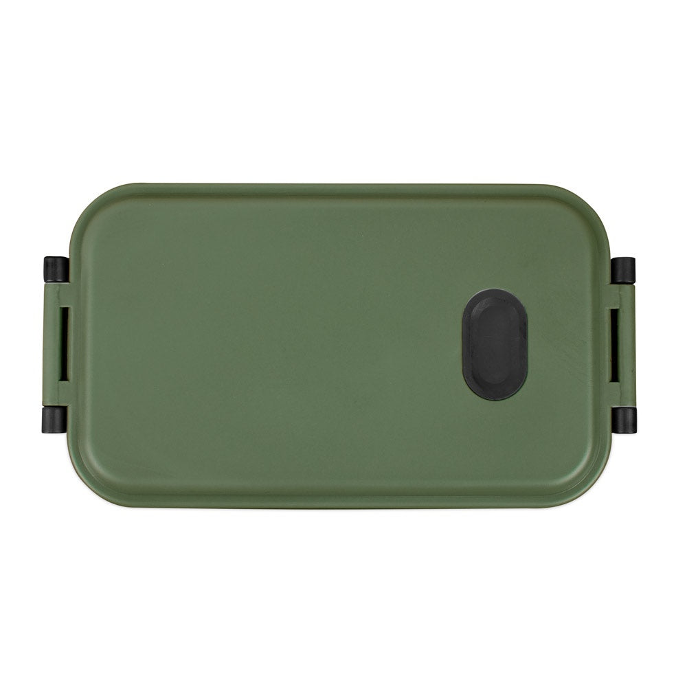 MOCHI promotional kitchen accessory in army green (detail view) with custom logo branding