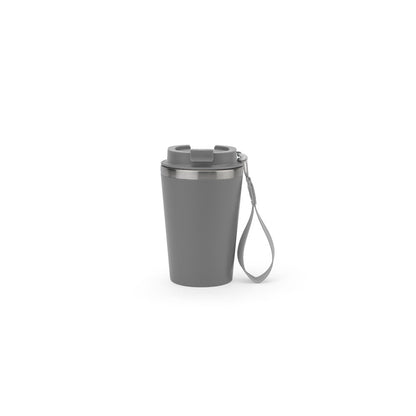 SPITZ promotional travel cup in grey with custom logo branding