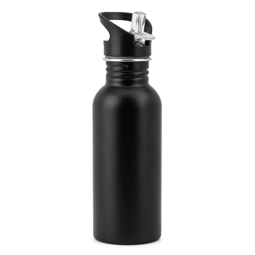 EDBERG promotional bottle in black with custom logo branding