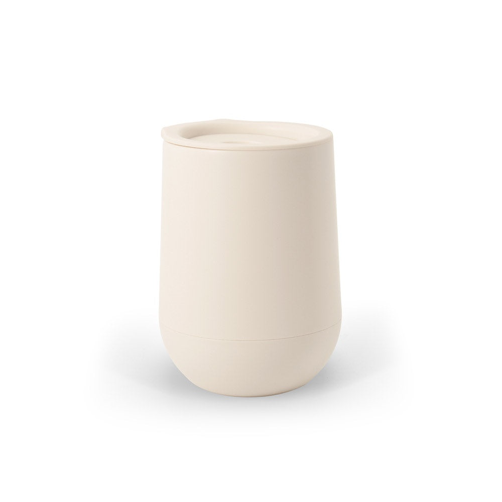 ADLINGTON promotional travel cup in pastel white with custom logo branding