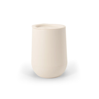 ADLINGTON promotional travel cup in pastel white with custom logo branding