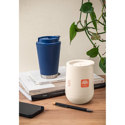 FIGLIOLI promotional travel cup with custom logo branding