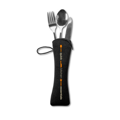 WILEY promotional tableware in satin silver with custom logo branding