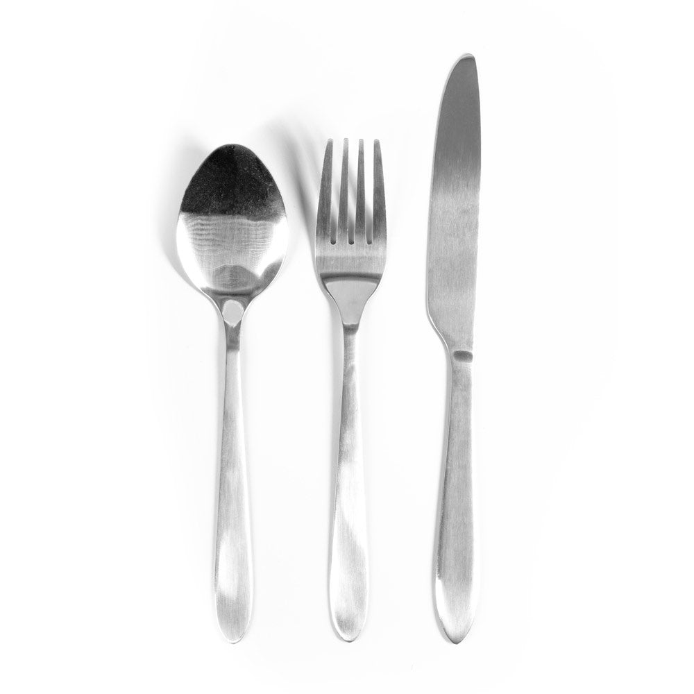 WILEY promotional tableware in satin silver (detail view) with custom logo branding