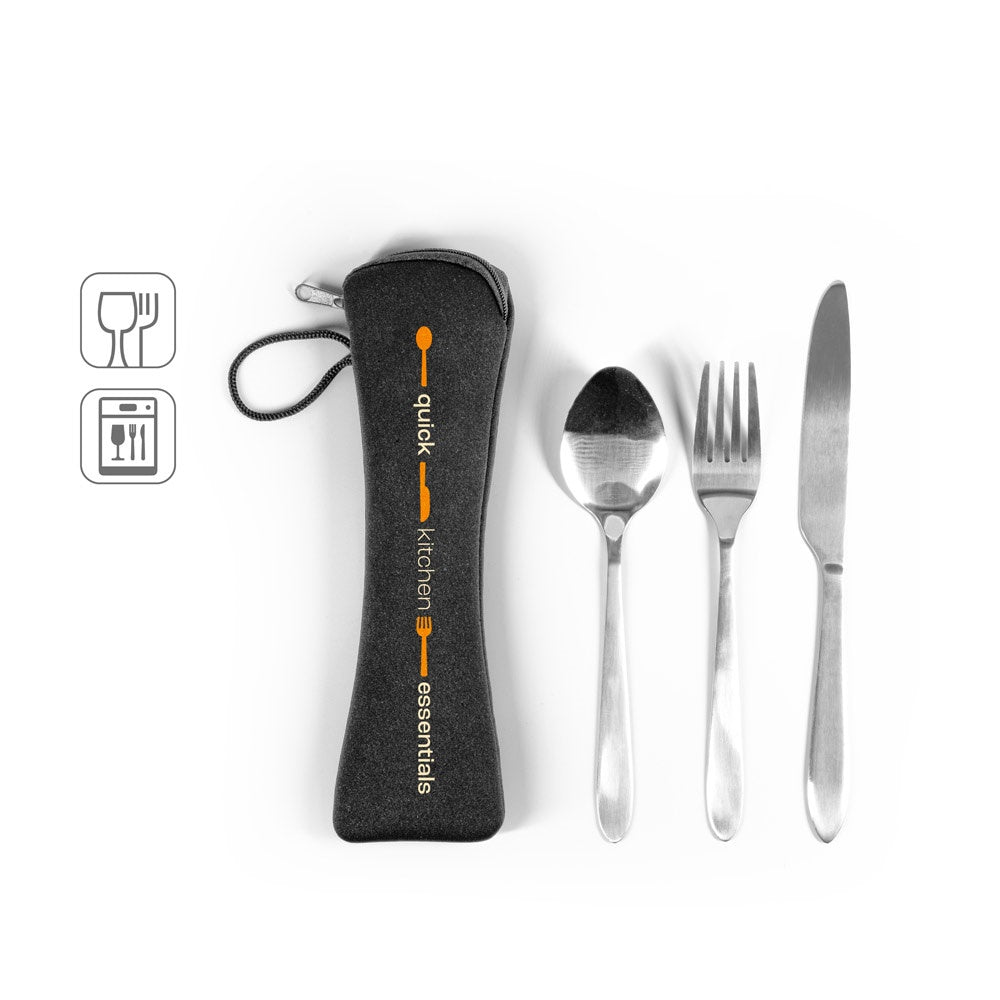 WILEY promotional tableware (complete set view) with custom logo branding