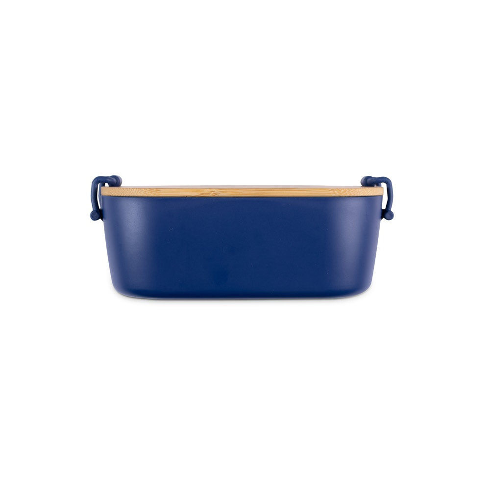 MAHLEB promotional kitchen accessory in navy blue (detail view) with custom logo branding