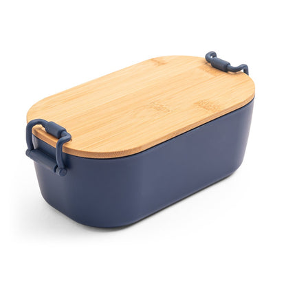 MAHLEB promotional kitchen accessory in navy blue with custom logo branding