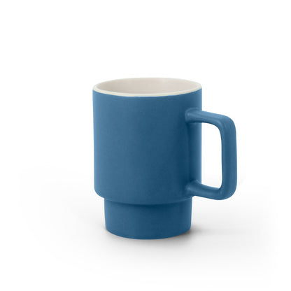 KUERTEN promotional mug in blue with custom logo branding
