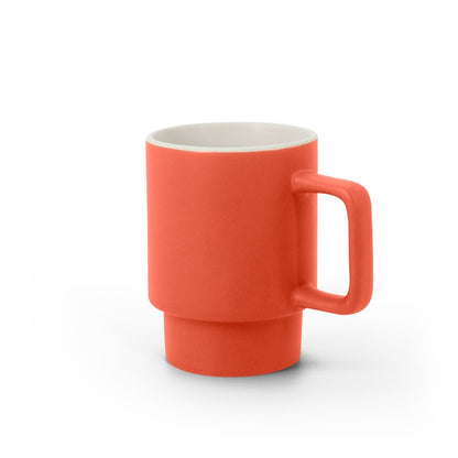 KUERTEN promotional mug in red with custom logo branding