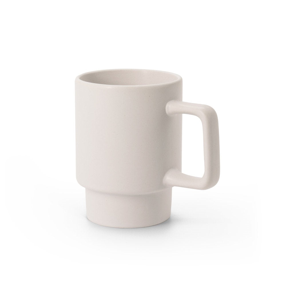 KUERTEN promotional mug in pastel white with custom logo branding