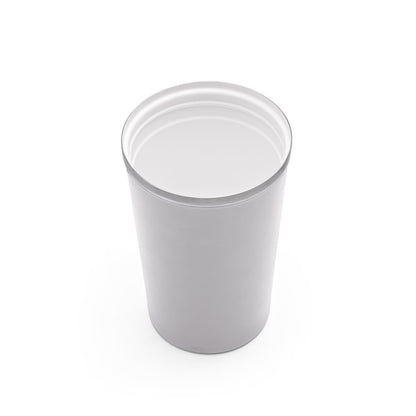 PHELPS CERAMIC promotional thermal bottle in light grey (detail view) with custom logo branding