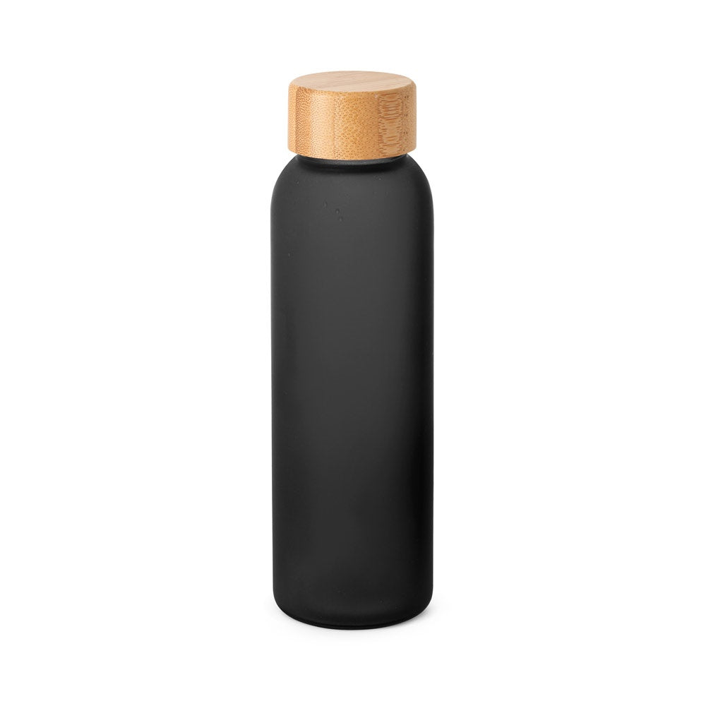 LILLARD GLASS promotional thermal bottle in black with custom logo branding