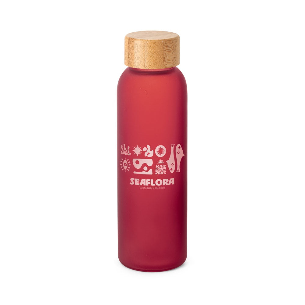 LILLARD GLASS promotional thermal bottle in red with custom logo branding