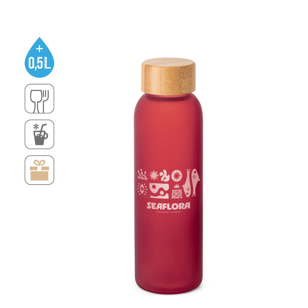 LILLARD GLASS promotional thermal bottle (complete set view) with custom logo branding