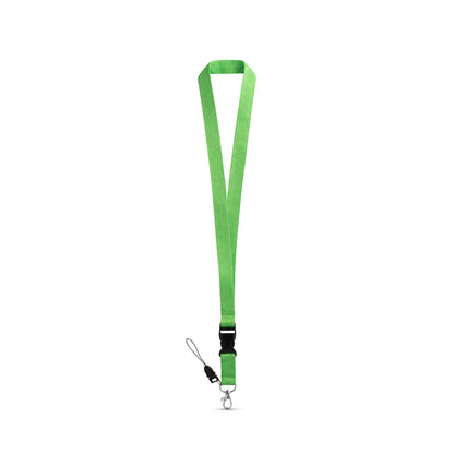 ANQUETIL promotional lanyard in light green with custom logo branding