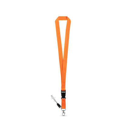 ANQUETIL promotional lanyard in orange with custom logo branding