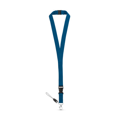 MURRAY promotional lanyard in blue with custom logo branding