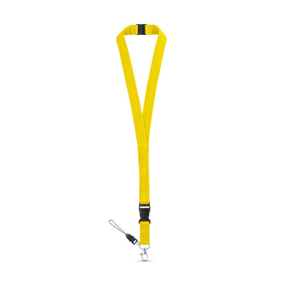 MURRAY promotional lanyard in yellow with custom logo branding