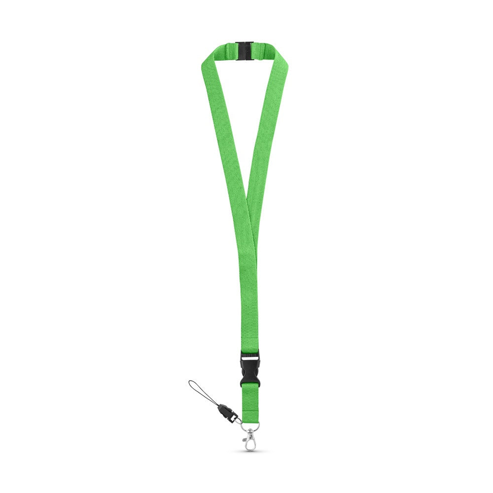 MURRAY promotional lanyard in light green with custom logo branding