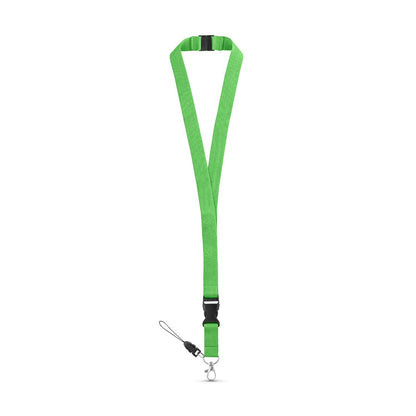 MURRAY promotional lanyard in light green with custom logo branding