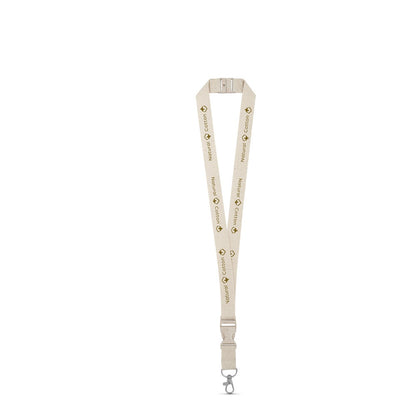 BALLINA promotional lanyard (complete set view) with custom logo branding