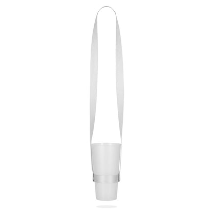 SHEFFIELD promotional lanyard in 301 - white (detail view) with custom logo branding