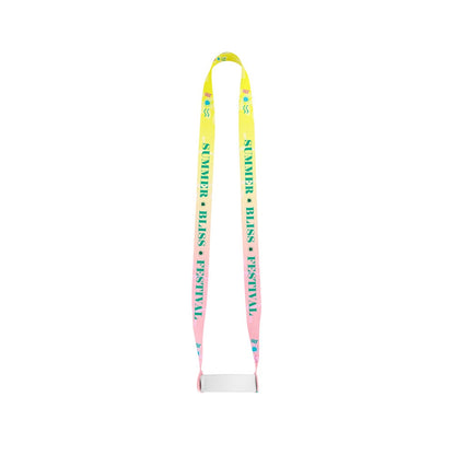 SWINDON promotional lanyard in 301 - white with custom logo branding