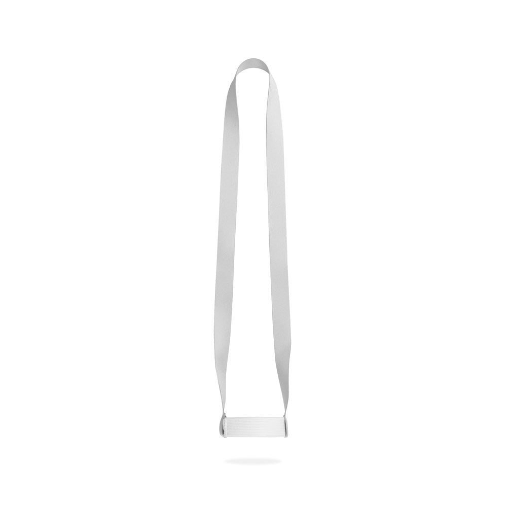 SWINDON promotional lanyard in 301 - white with custom logo branding