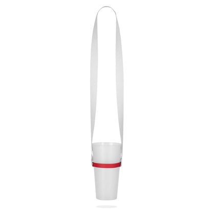 BOLTON promotional lanyard in 302 - red (detail view) with custom logo branding