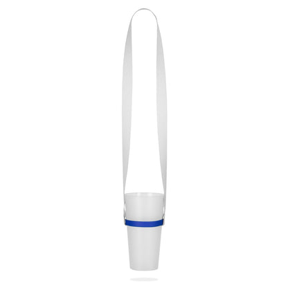 ROTHERHAM promotional lanyard in 303 - blue (detail view) with custom logo branding
