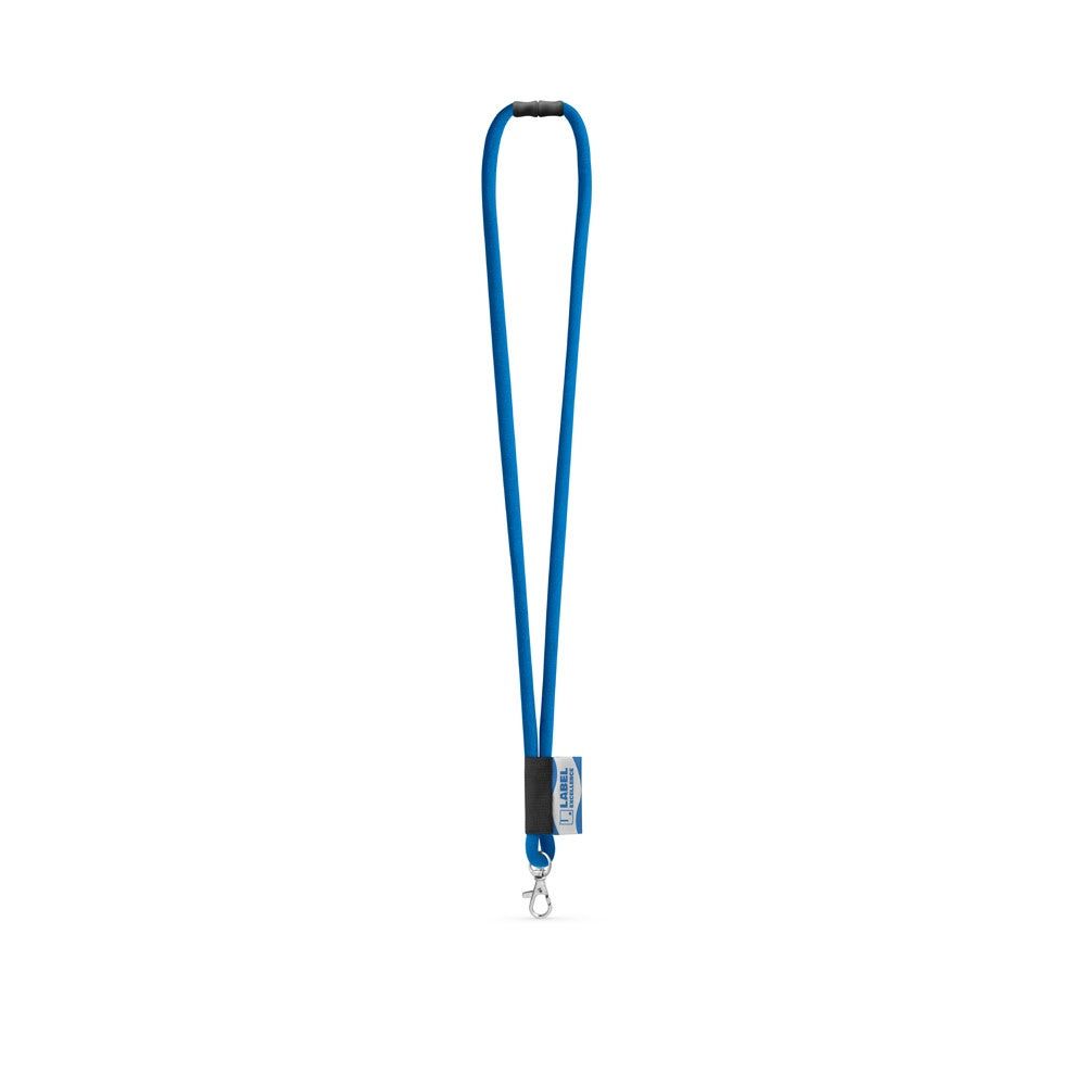 WISBECH promotional lanyard in 303 - blue with custom logo branding