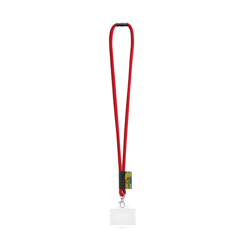 WATFORD promotional lanyard in 302 - red with custom logo branding
