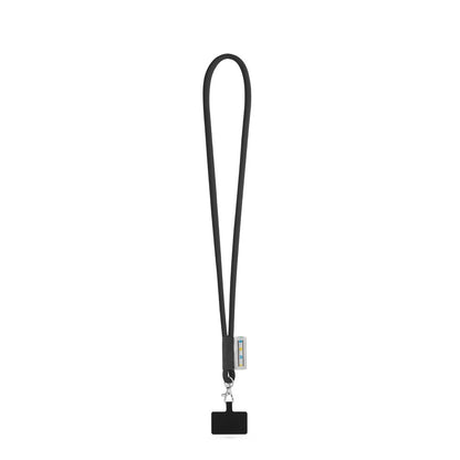 GOSPORT promotional lanyard in 300 - black with custom logo branding